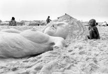 Girl With Mermaid Sand Sculpture